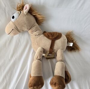 Disney Parks Pixar Bullseye Toy Story Horse Plush 20" Floppy Legs